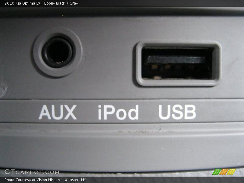 Ebony Black / Gray 2010 Kia Optima LX