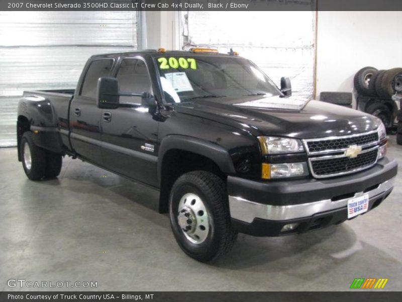 Black / Ebony 2007 Chevrolet Silverado 3500HD Classic LT Crew Cab 4x4 Dually
