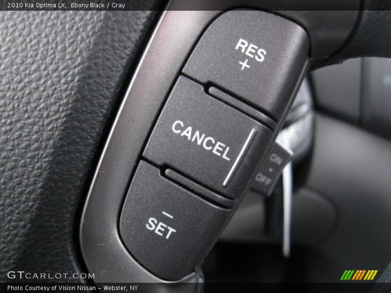 Ebony Black / Gray 2010 Kia Optima LX
