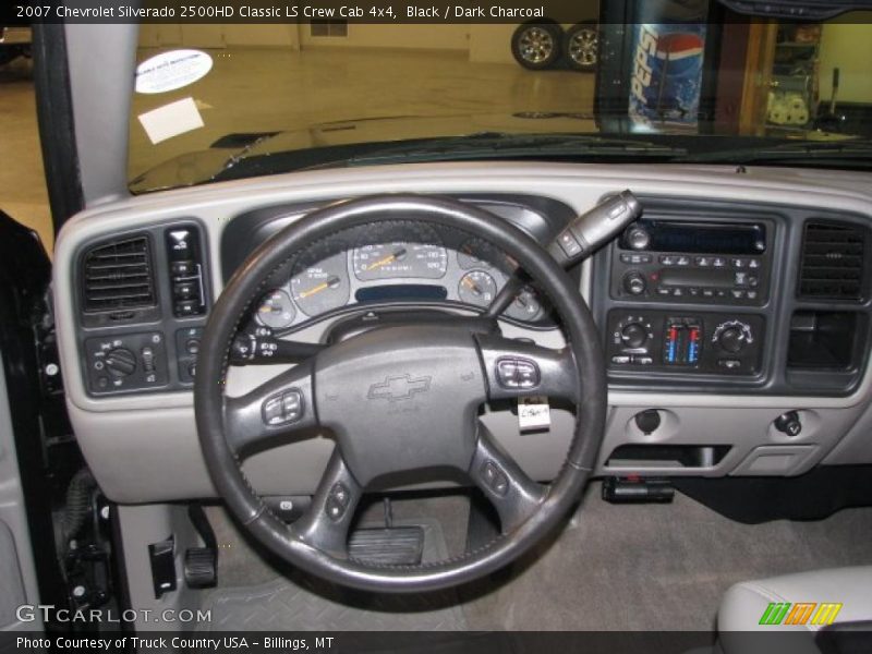 Black / Dark Charcoal 2007 Chevrolet Silverado 2500HD Classic LS Crew Cab 4x4