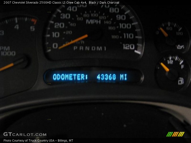 Black / Dark Charcoal 2007 Chevrolet Silverado 2500HD Classic LS Crew Cab 4x4