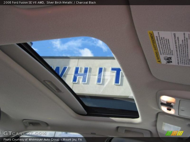 Silver Birch Metallic / Charcoal Black 2008 Ford Fusion SE V6 AWD