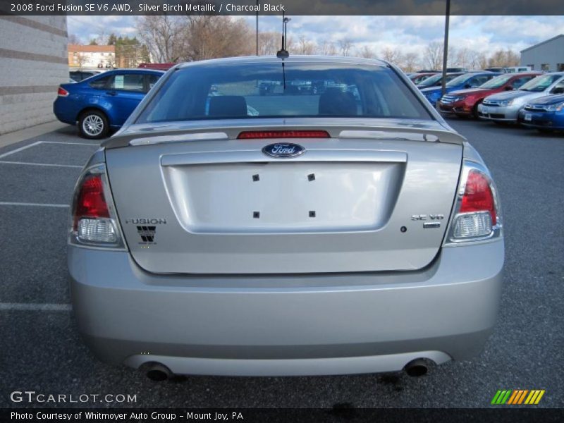 Silver Birch Metallic / Charcoal Black 2008 Ford Fusion SE V6 AWD