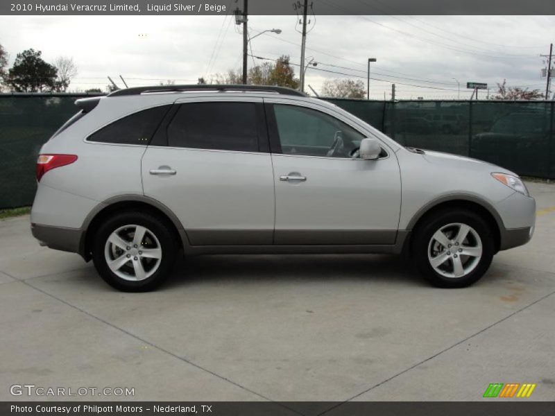 Liquid Silver / Beige 2010 Hyundai Veracruz Limited
