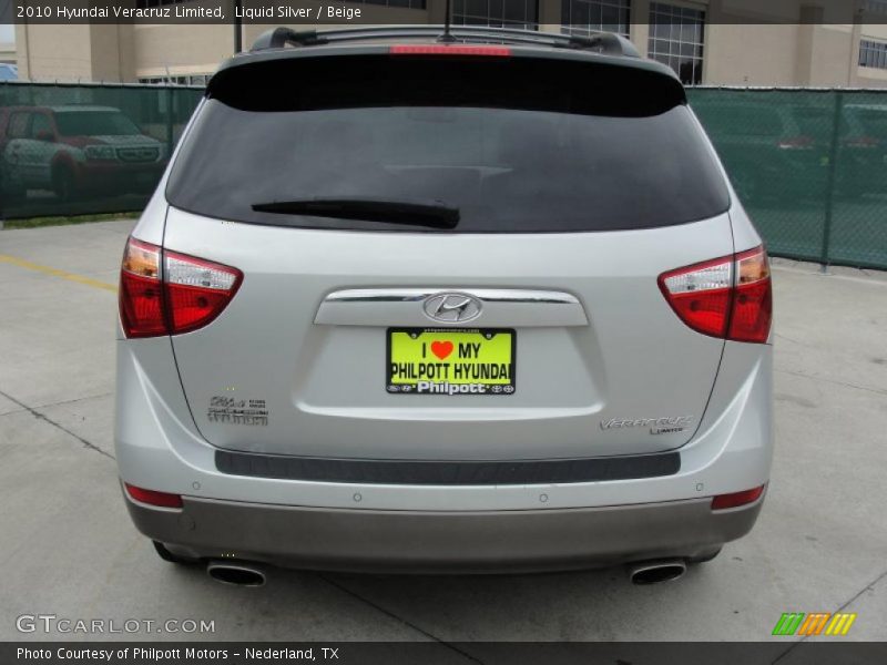 Liquid Silver / Beige 2010 Hyundai Veracruz Limited