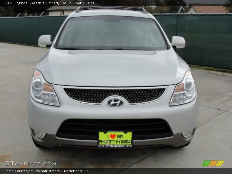 Liquid Silver / Beige 2010 Hyundai Veracruz Limited