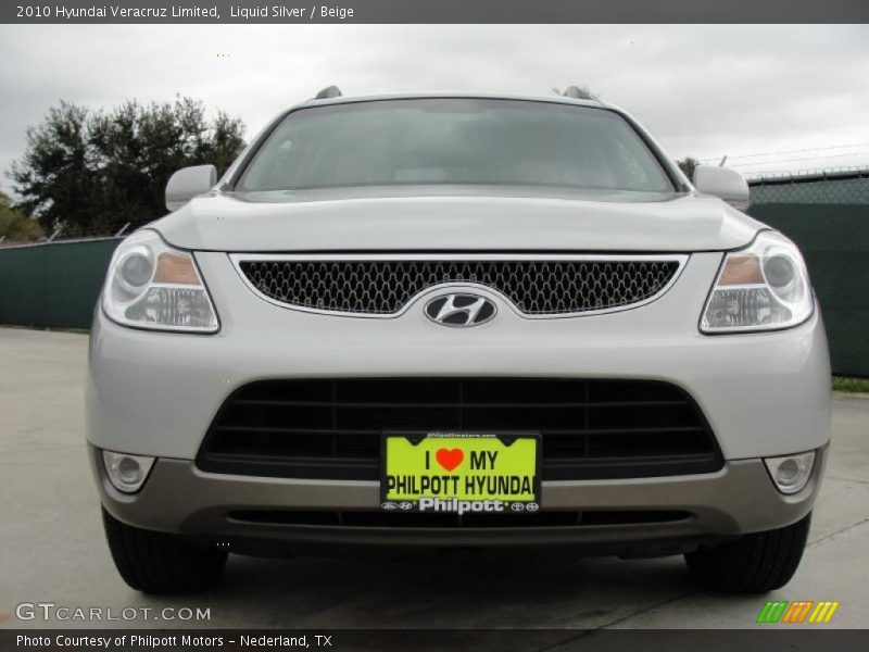 Liquid Silver / Beige 2010 Hyundai Veracruz Limited