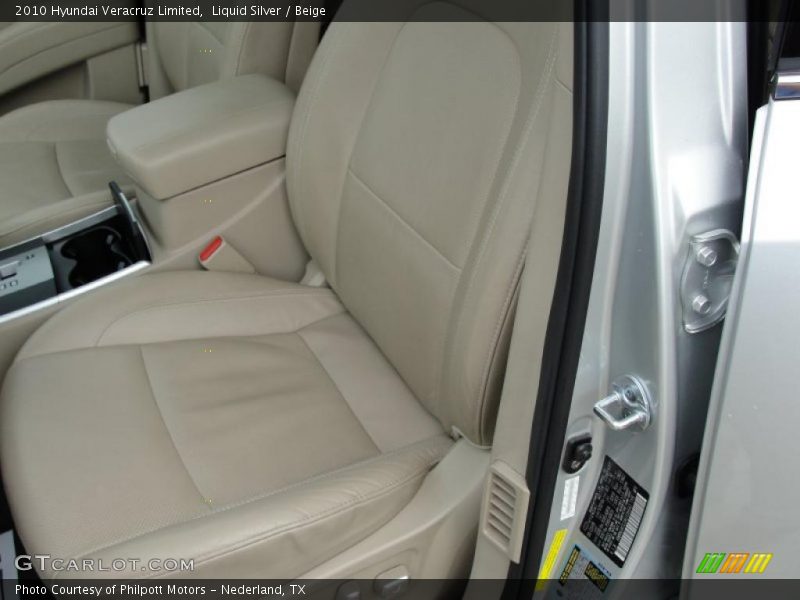 Liquid Silver / Beige 2010 Hyundai Veracruz Limited