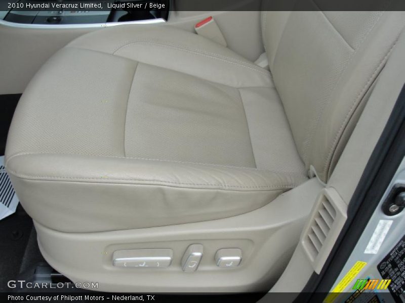 Liquid Silver / Beige 2010 Hyundai Veracruz Limited