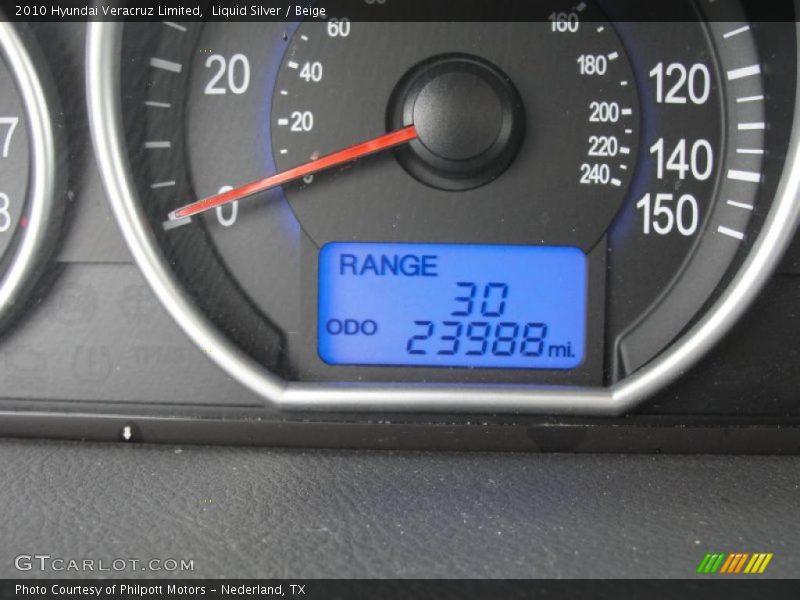 Liquid Silver / Beige 2010 Hyundai Veracruz Limited