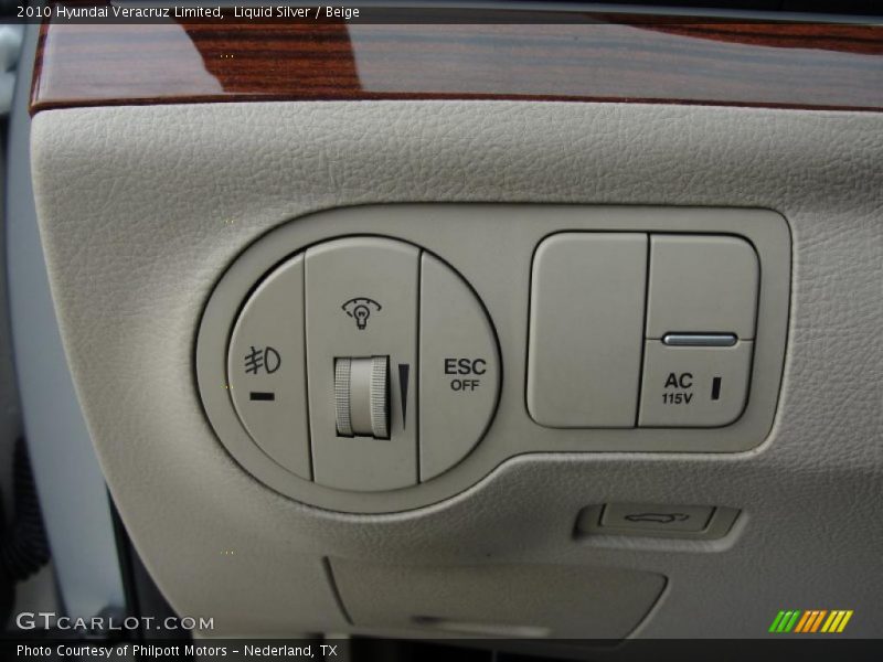 Controls of 2010 Veracruz Limited