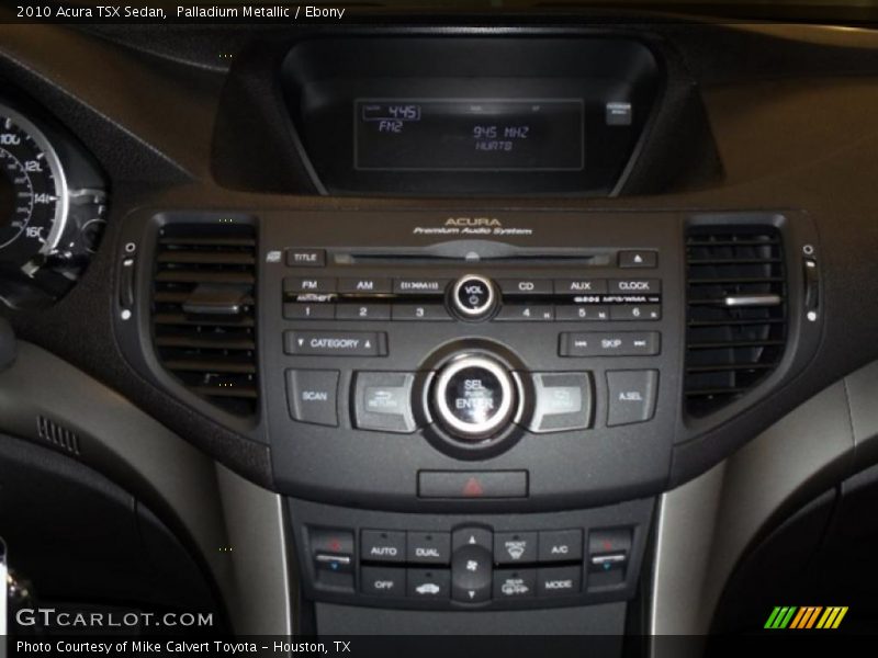 Palladium Metallic / Ebony 2010 Acura TSX Sedan