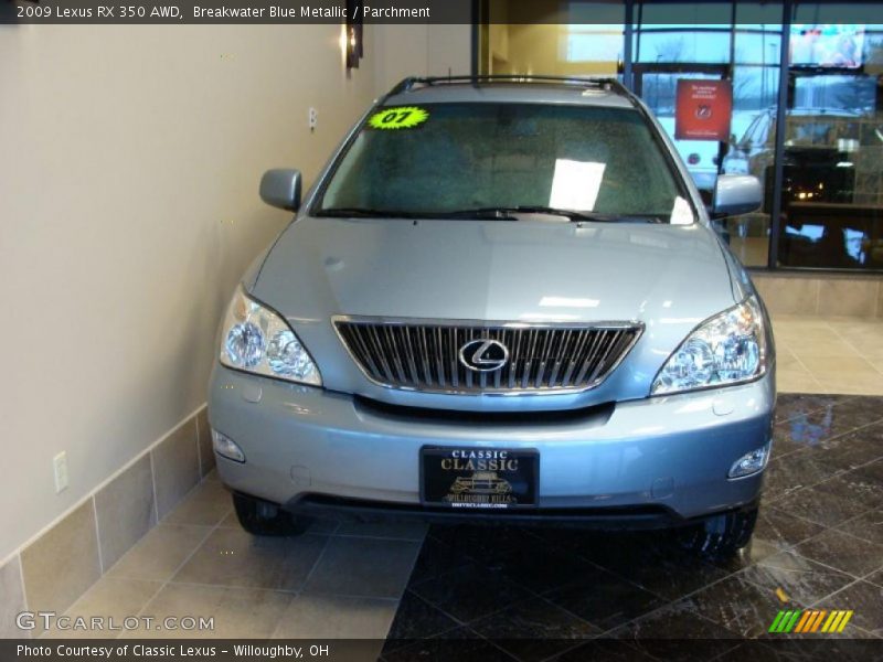Breakwater Blue Metallic / Parchment 2009 Lexus RX 350 AWD