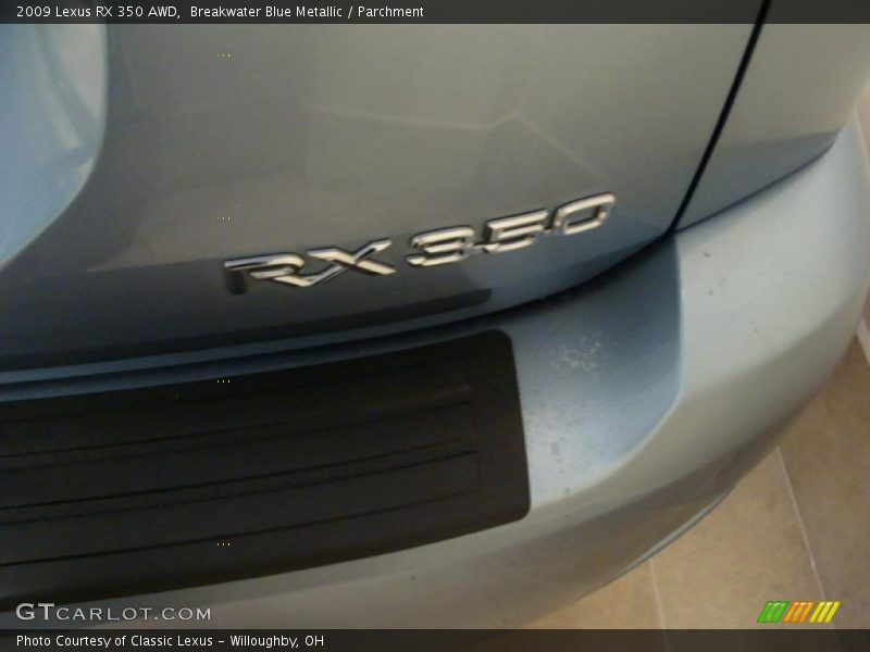 Breakwater Blue Metallic / Parchment 2009 Lexus RX 350 AWD