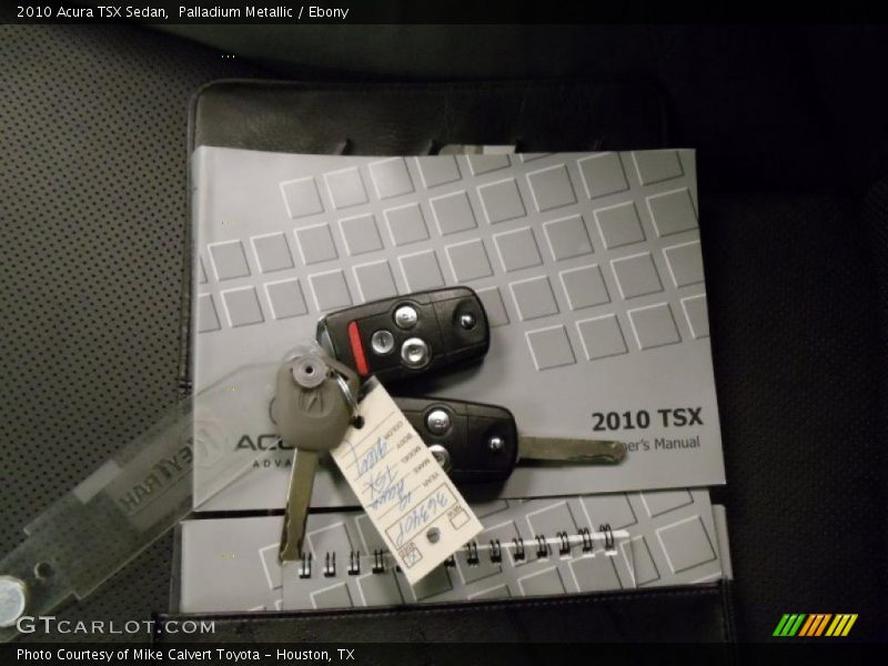 Palladium Metallic / Ebony 2010 Acura TSX Sedan