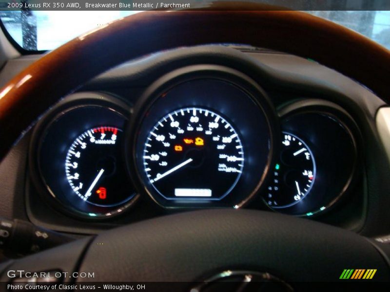 Breakwater Blue Metallic / Parchment 2009 Lexus RX 350 AWD