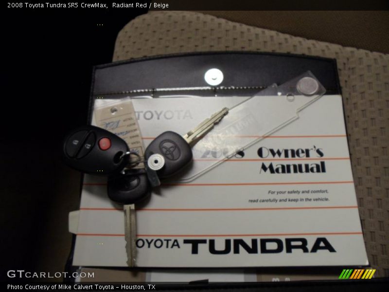 Radiant Red / Beige 2008 Toyota Tundra SR5 CrewMax