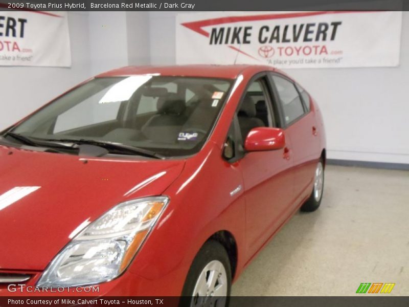 Barcelona Red Metallic / Dark Gray 2009 Toyota Prius Hybrid