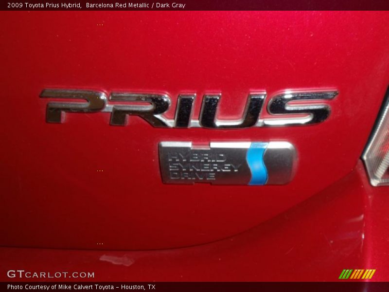 Barcelona Red Metallic / Dark Gray 2009 Toyota Prius Hybrid