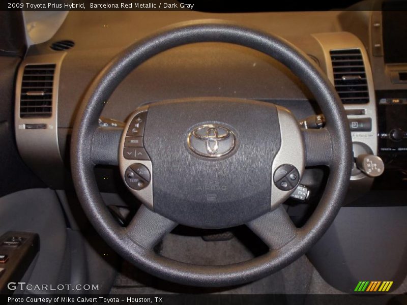 Barcelona Red Metallic / Dark Gray 2009 Toyota Prius Hybrid