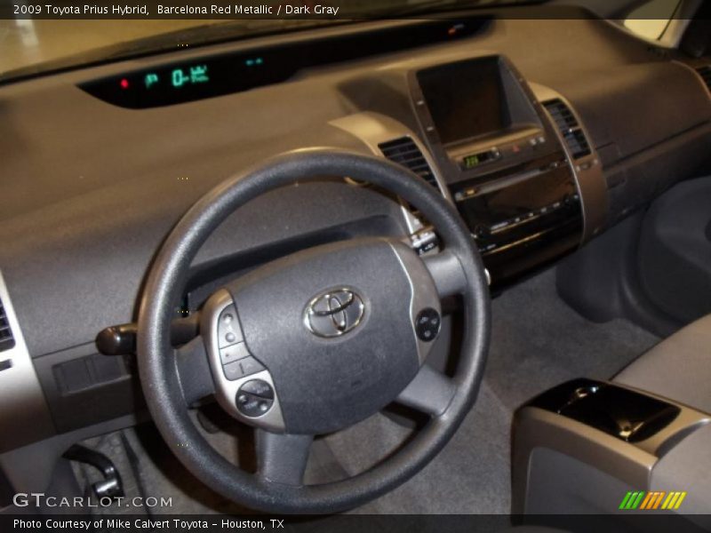 Barcelona Red Metallic / Dark Gray 2009 Toyota Prius Hybrid