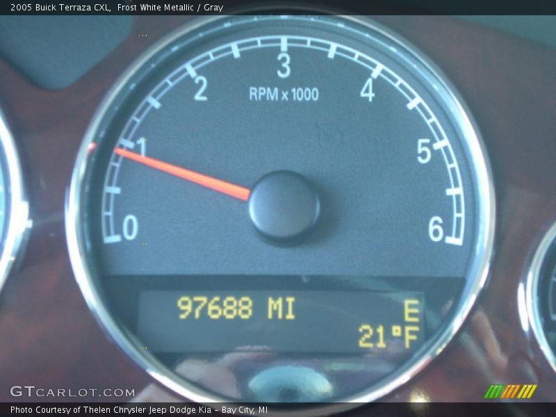 Frost White Metallic / Gray 2005 Buick Terraza CXL