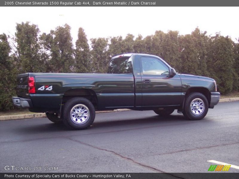 Dark Green Metallic / Dark Charcoal 2005 Chevrolet Silverado 1500 Regular Cab 4x4