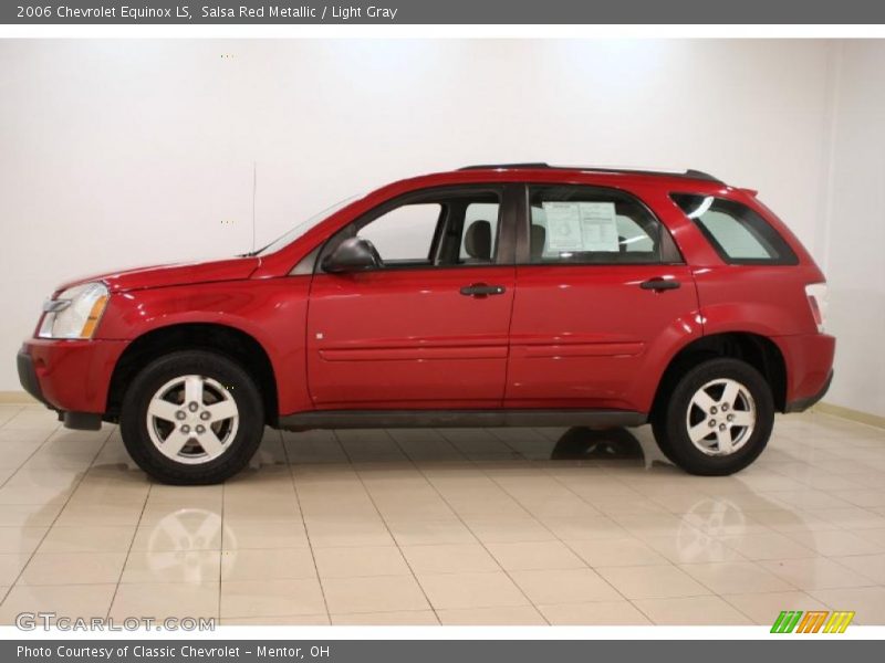 Salsa Red Metallic / Light Gray 2006 Chevrolet Equinox LS