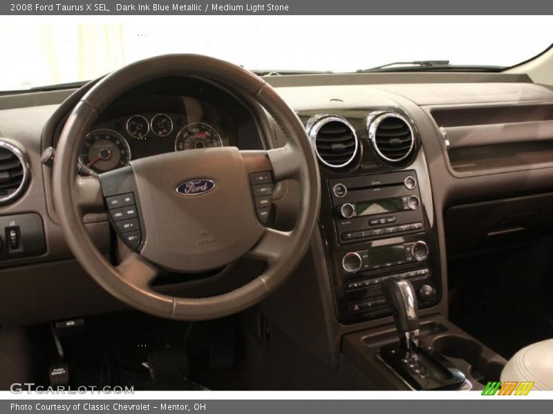Dark Ink Blue Metallic / Medium Light Stone 2008 Ford Taurus X SEL