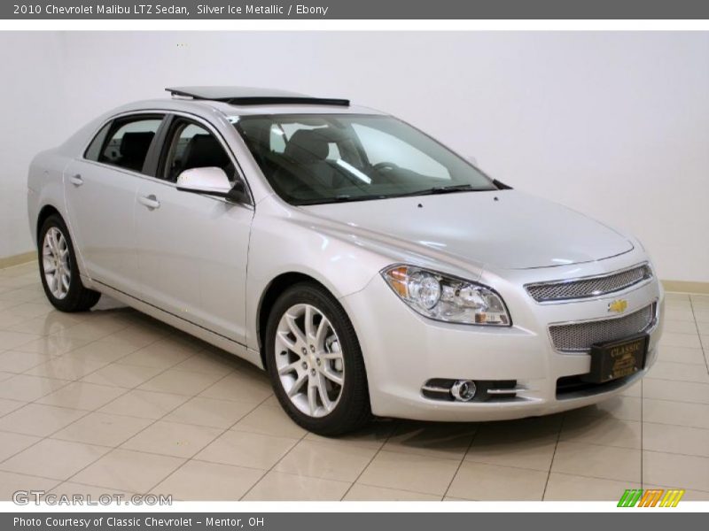 Silver Ice Metallic / Ebony 2010 Chevrolet Malibu LTZ Sedan