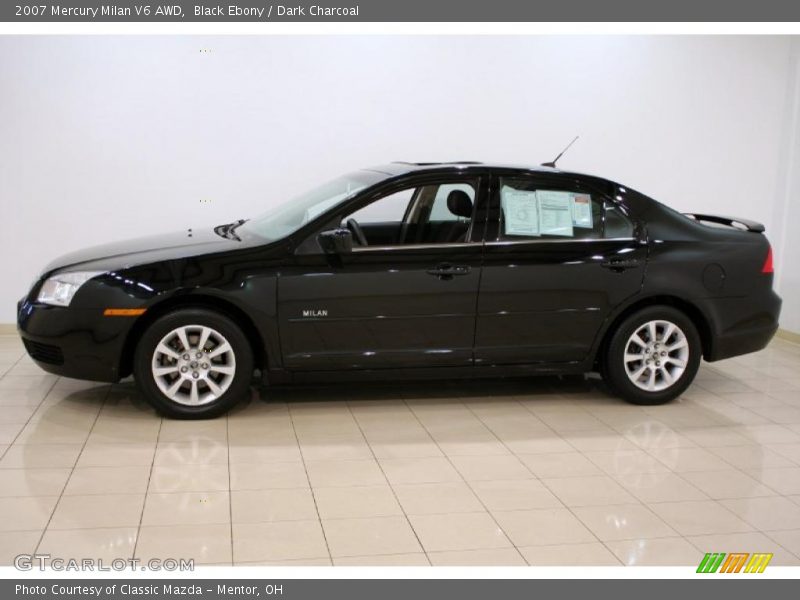 Black Ebony / Dark Charcoal 2007 Mercury Milan V6 AWD