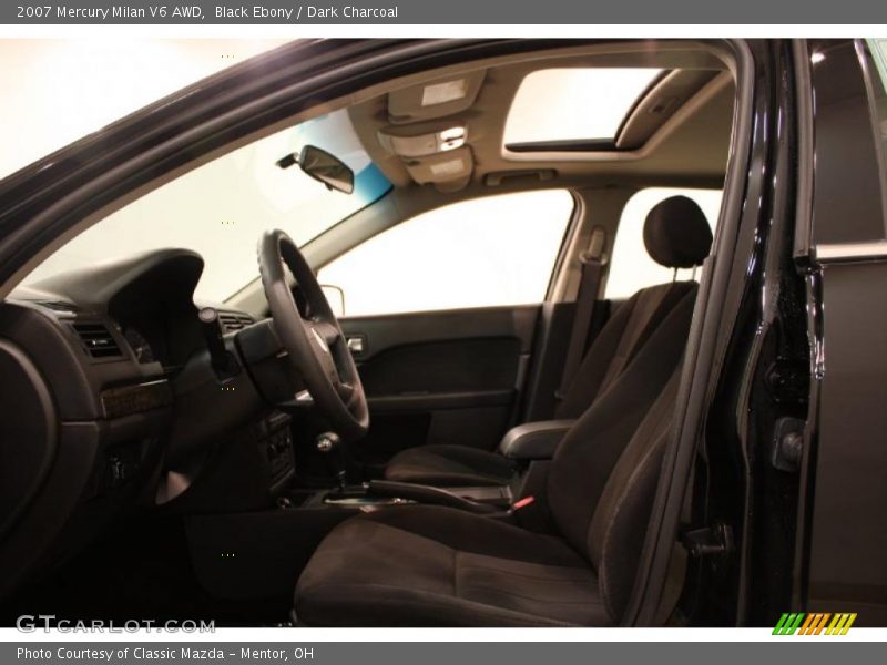 Black Ebony / Dark Charcoal 2007 Mercury Milan V6 AWD