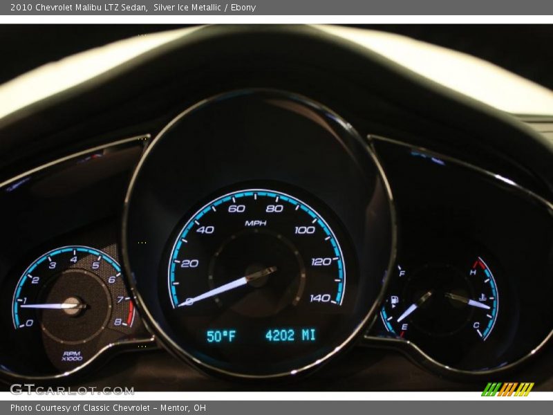 Silver Ice Metallic / Ebony 2010 Chevrolet Malibu LTZ Sedan