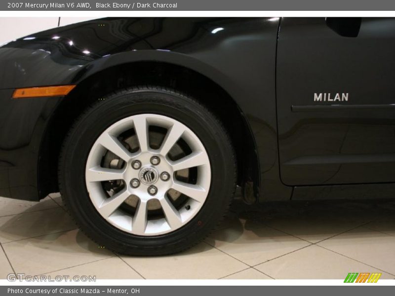 Black Ebony / Dark Charcoal 2007 Mercury Milan V6 AWD