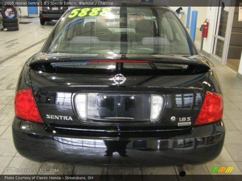 Blackout / Charcoal 2005 Nissan Sentra 1.8 S Special Edition