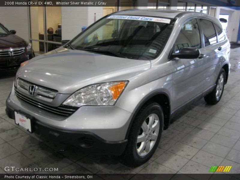 Whistler Silver Metallic / Gray 2008 Honda CR-V EX 4WD
