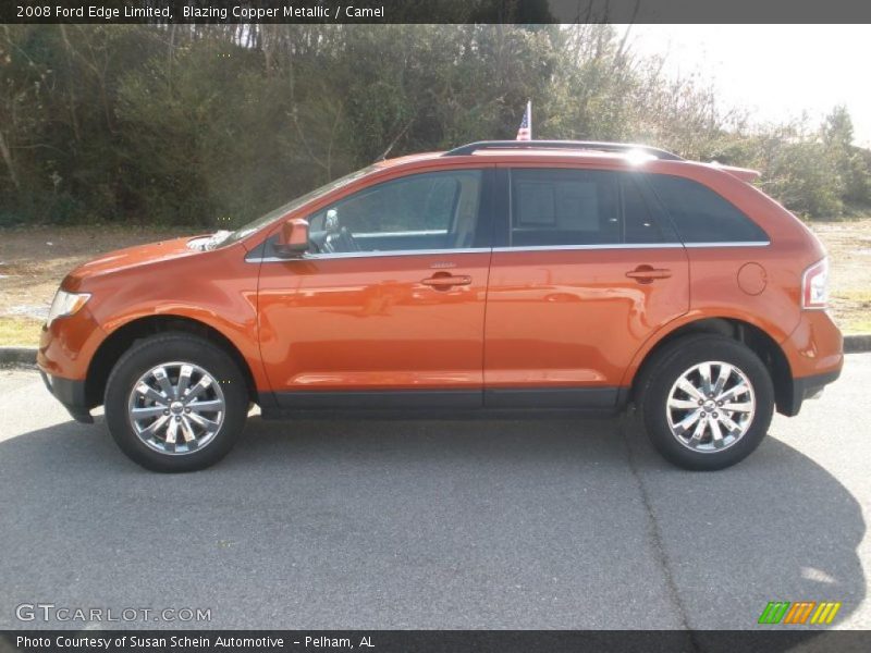 Blazing Copper Metallic / Camel 2008 Ford Edge Limited