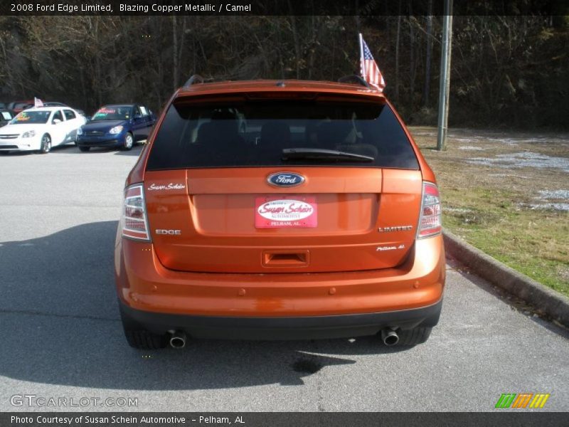 Blazing Copper Metallic / Camel 2008 Ford Edge Limited