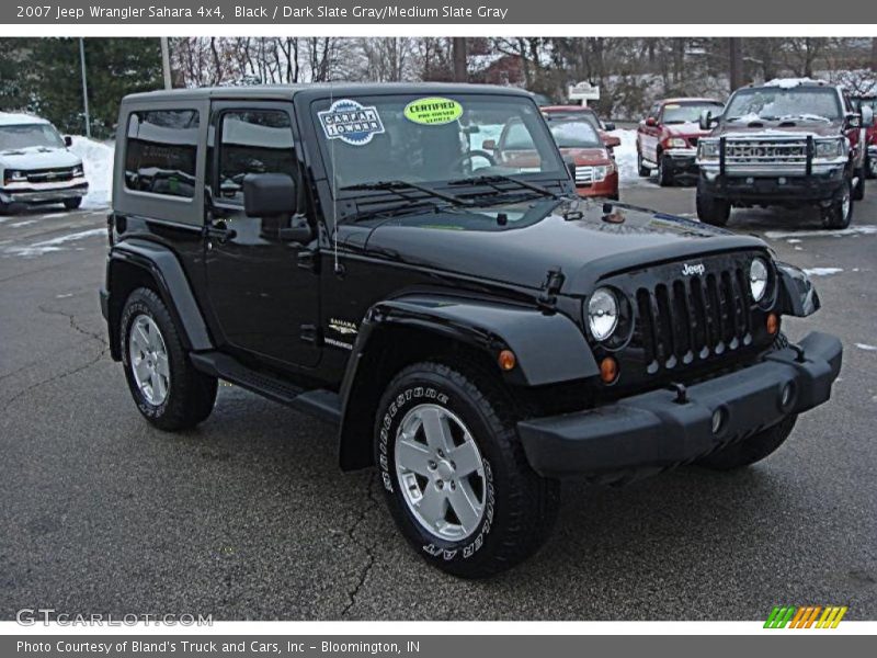 Black / Dark Slate Gray/Medium Slate Gray 2007 Jeep Wrangler Sahara 4x4