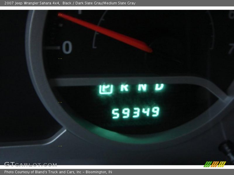 Black / Dark Slate Gray/Medium Slate Gray 2007 Jeep Wrangler Sahara 4x4