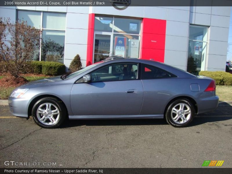 Cool Blue Metallic / Black 2006 Honda Accord EX-L Coupe