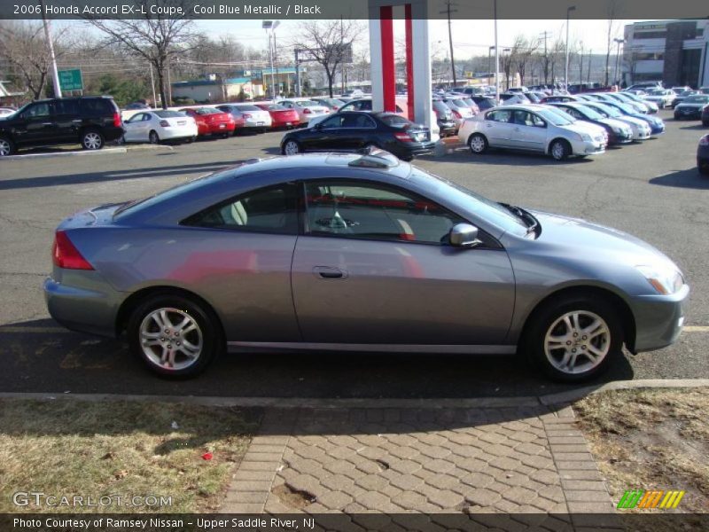 Cool Blue Metallic / Black 2006 Honda Accord EX-L Coupe