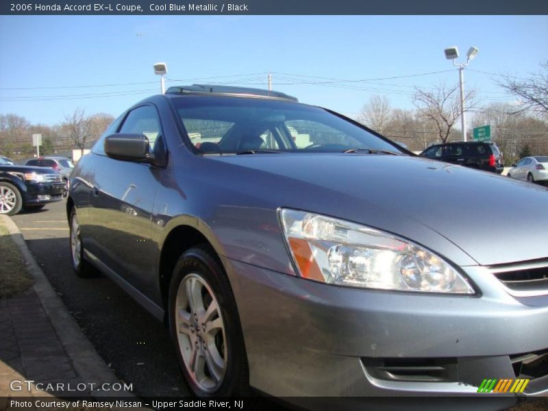 Cool Blue Metallic / Black 2006 Honda Accord EX-L Coupe
