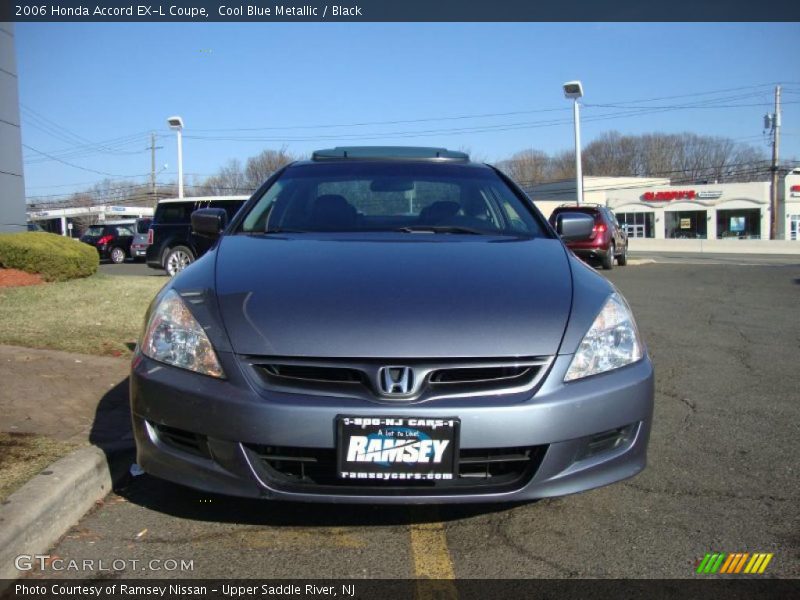 Cool Blue Metallic / Black 2006 Honda Accord EX-L Coupe