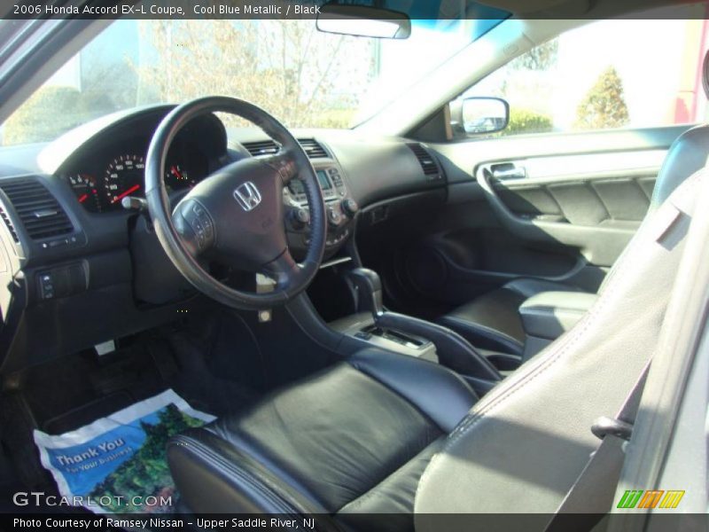 Cool Blue Metallic / Black 2006 Honda Accord EX-L Coupe