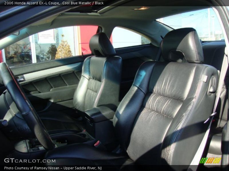 Cool Blue Metallic / Black 2006 Honda Accord EX-L Coupe