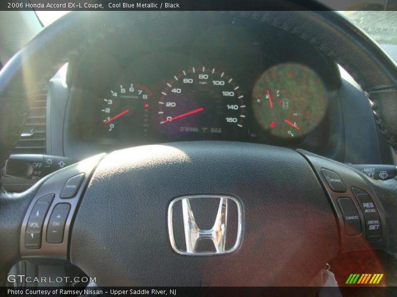 Cool Blue Metallic / Black 2006 Honda Accord EX-L Coupe