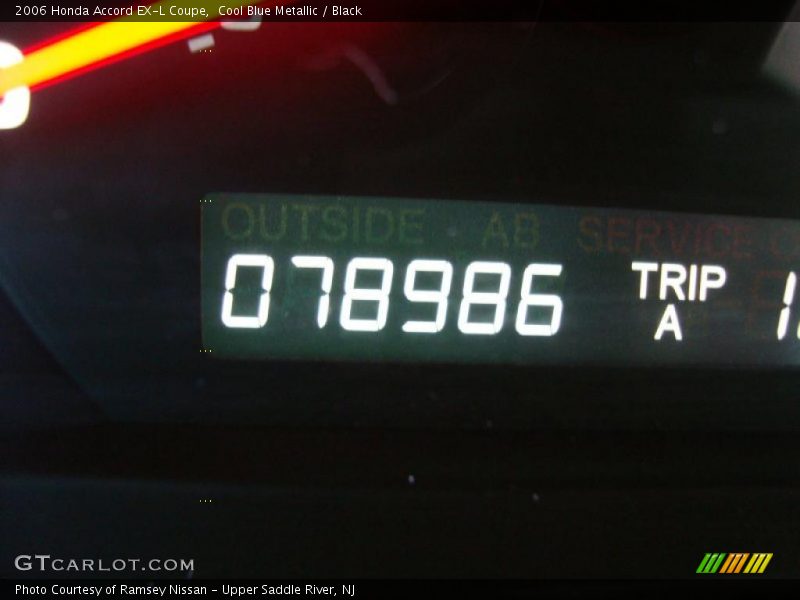 Cool Blue Metallic / Black 2006 Honda Accord EX-L Coupe