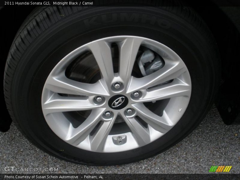Midnight Black / Camel 2011 Hyundai Sonata GLS