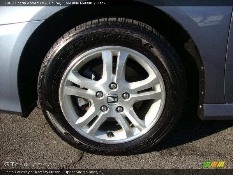 Cool Blue Metallic / Black 2006 Honda Accord EX-L Coupe